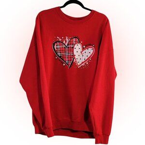 Red Heart Graphic Sweatshirt